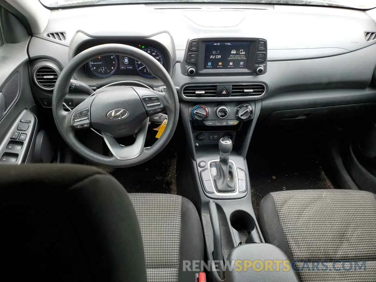 8 fotografías del automóvil dañado KM8K12AA4KU336184 HYUNDAI KONA 2019