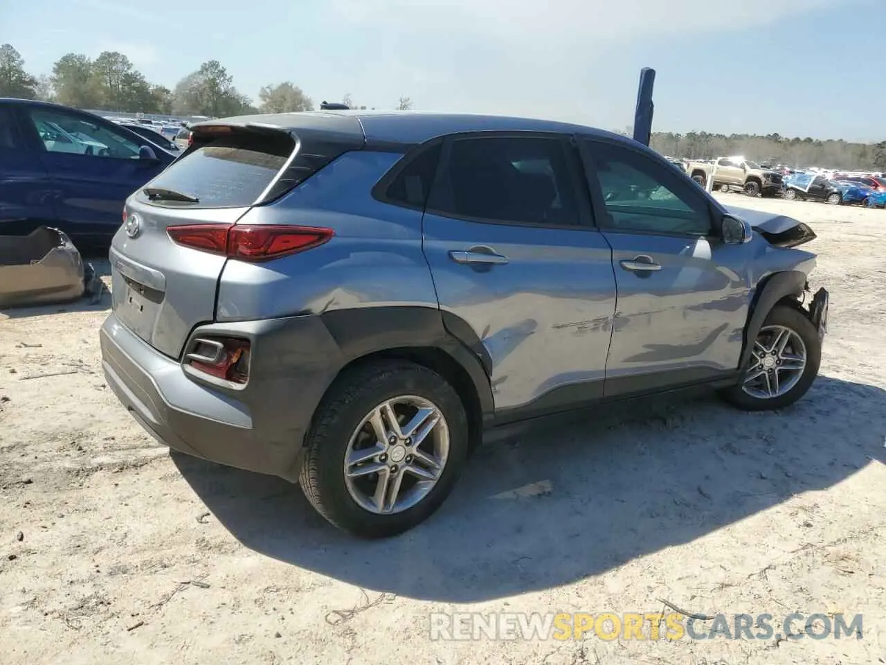 3 fotografías del automóvil dañado KM8K12AA5KU295273 HYUNDAI KONA 2019