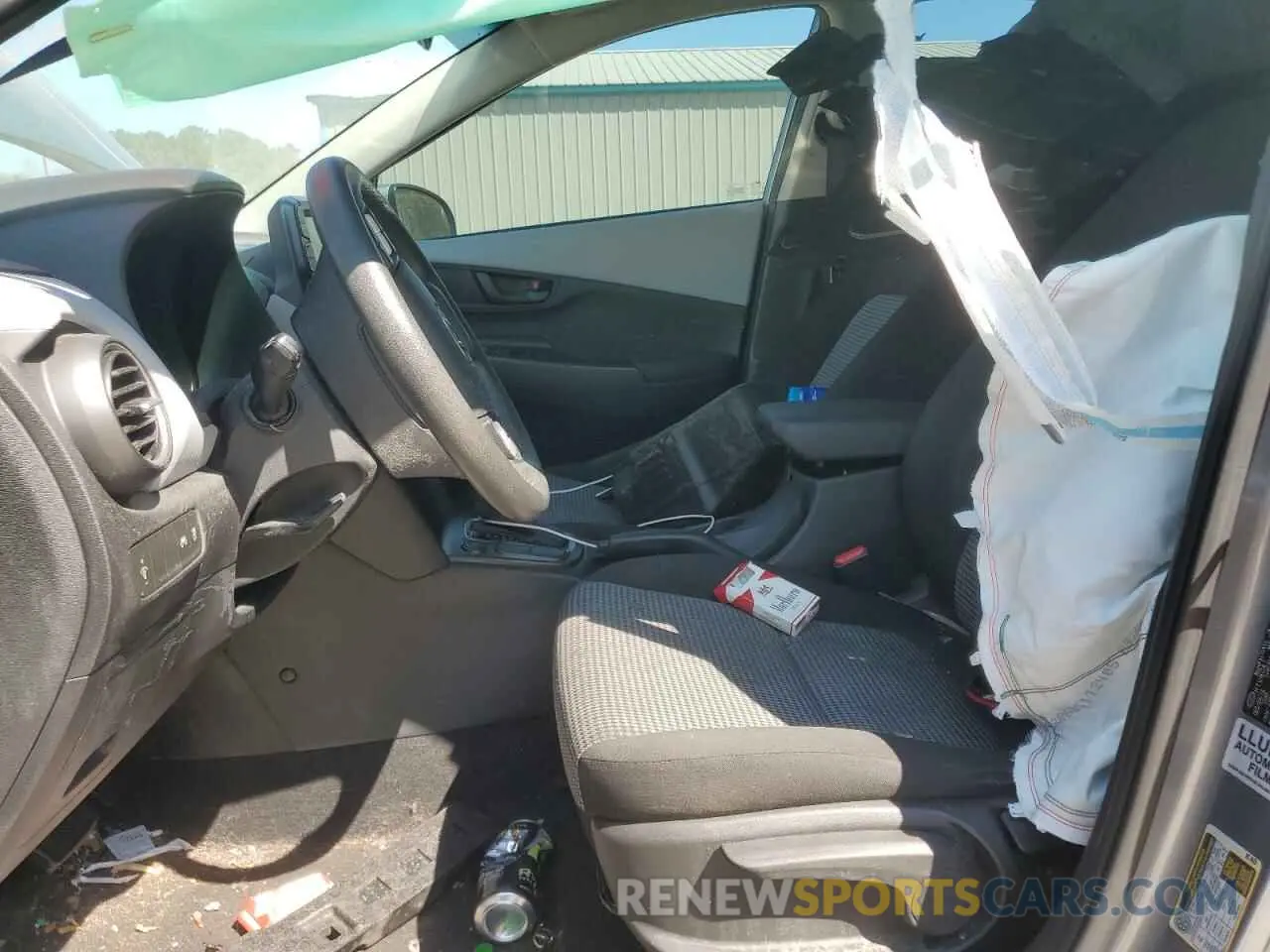 7 fotografías del automóvil dañado KM8K12AA5KU295273 HYUNDAI KONA 2019