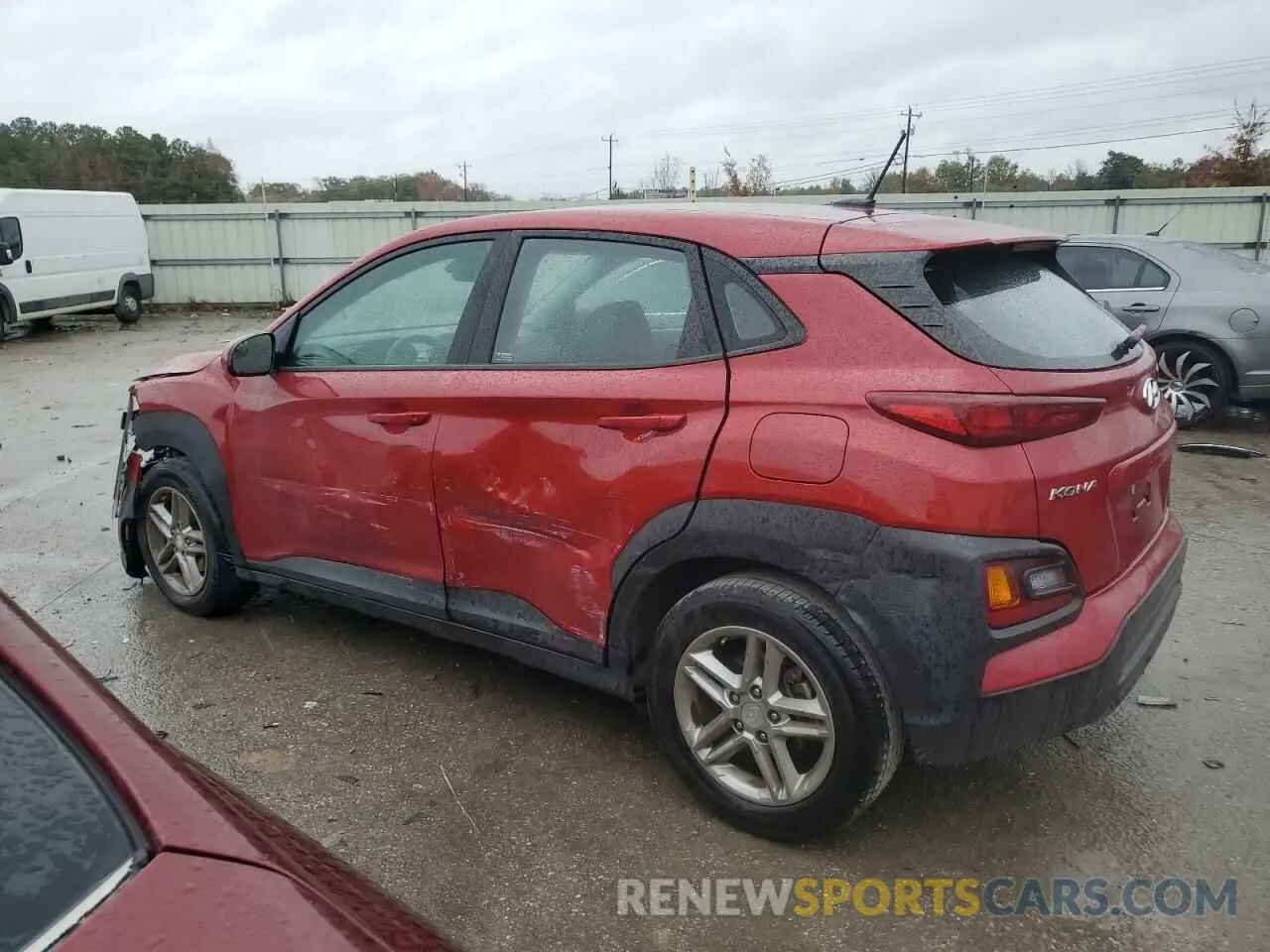 2 fotografías del automóvil dañado KM8K12AA5KU343063 HYUNDAI KONA 2019