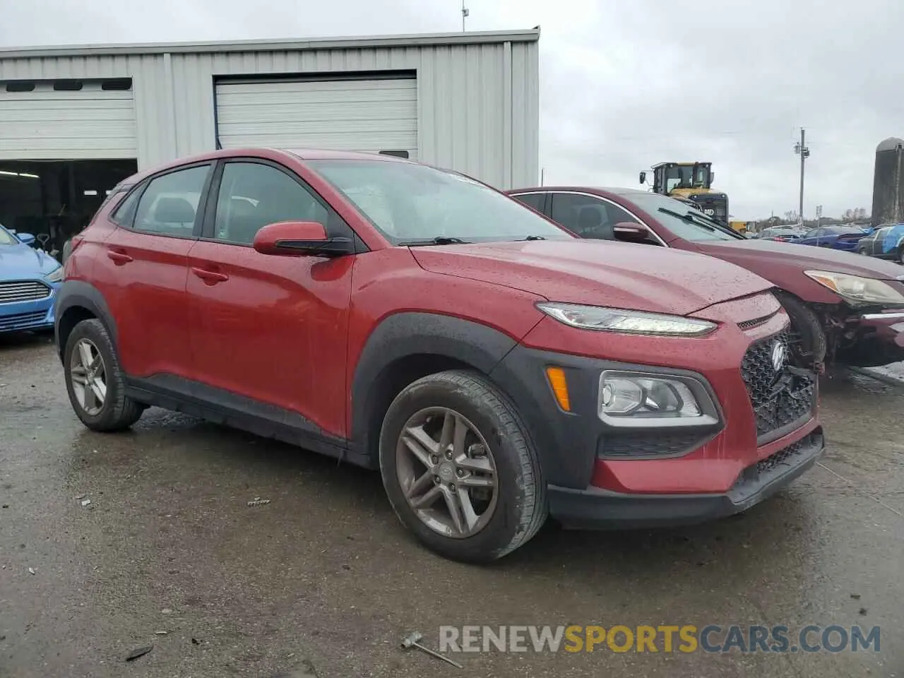 4 fotografías del automóvil dañado KM8K12AA5KU343063 HYUNDAI KONA 2019