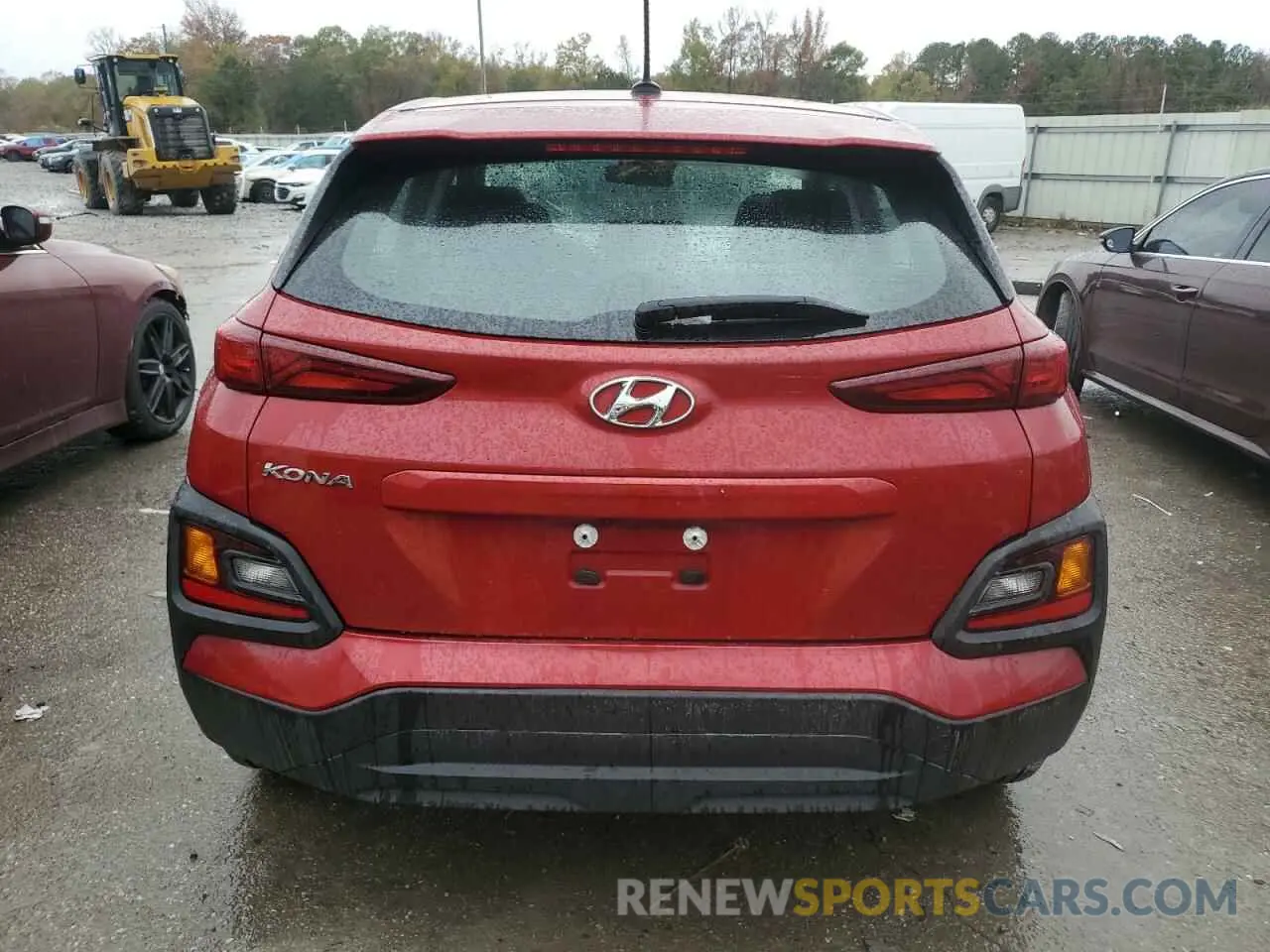 6 fotografías del automóvil dañado KM8K12AA5KU343063 HYUNDAI KONA 2019