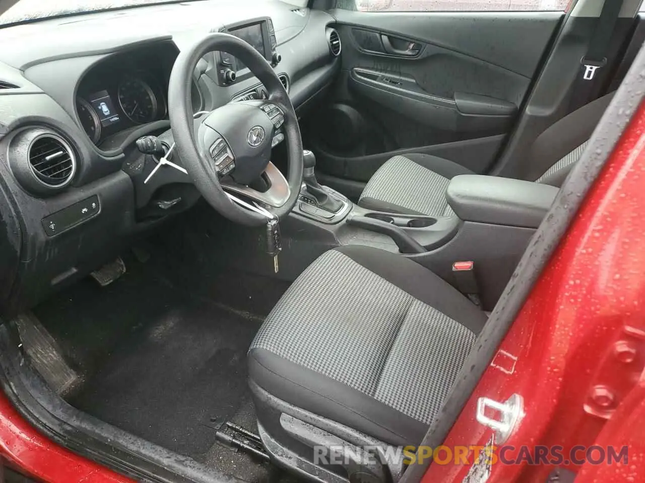 7 fotografías del automóvil dañado KM8K12AA5KU343063 HYUNDAI KONA 2019