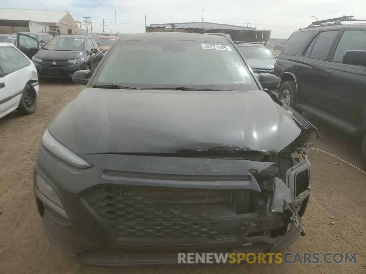5 fotografías del automóvil dañado KM8K12AA6KU339071 HYUNDAI KONA 2019
