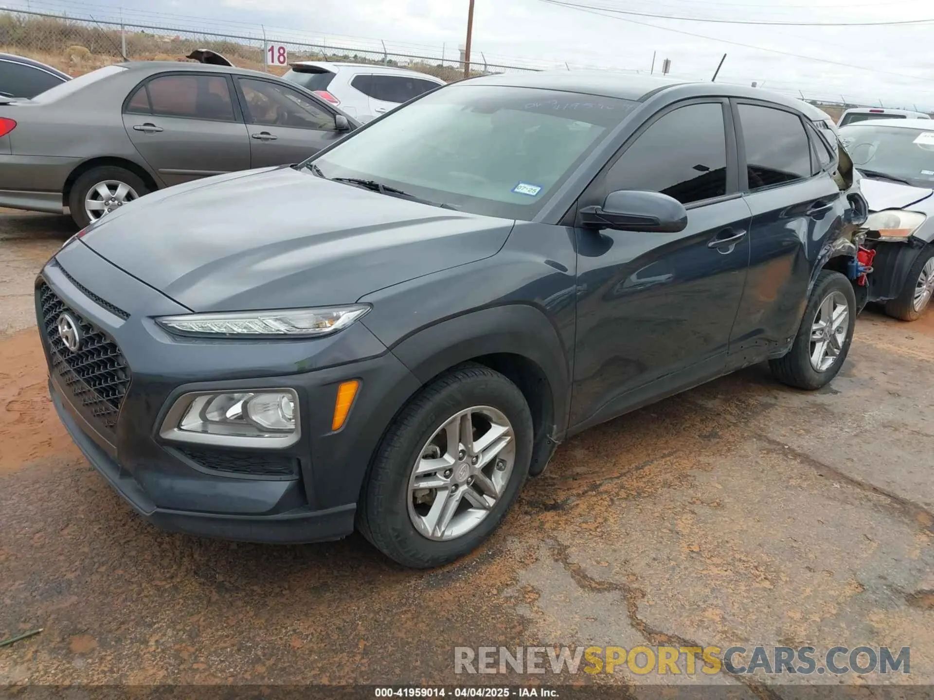 2 fotografías del automóvil dañado KM8K12AA7KU221448 HYUNDAI KONA 2019