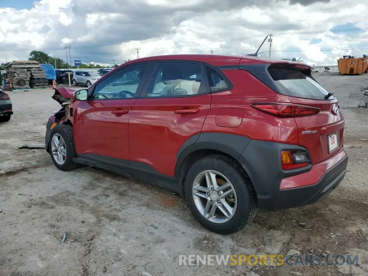 2 fotografías del automóvil dañado KM8K12AA7KU326331 HYUNDAI KONA 2019