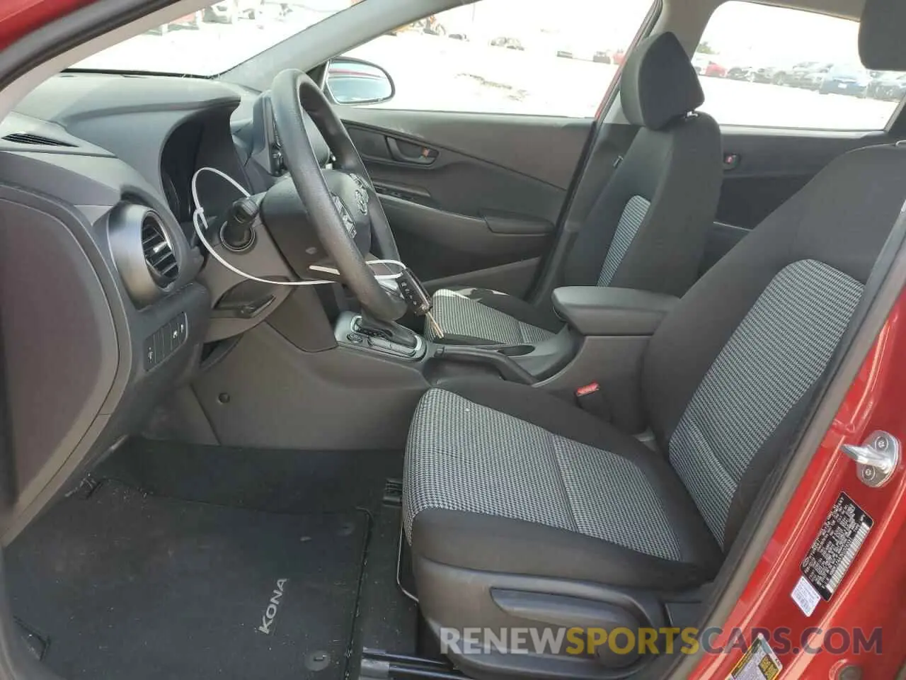 7 fotografías del automóvil dañado KM8K12AA7KU326331 HYUNDAI KONA 2019