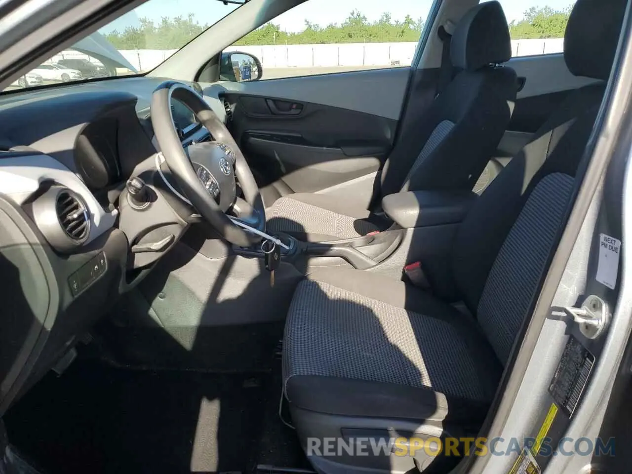 7 fotografías del automóvil dañado KM8K12AA8KU226688 HYUNDAI KONA 2019