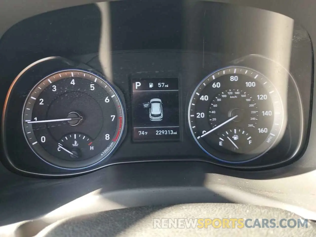 9 fotografías del automóvil dañado KM8K12AA8KU226688 HYUNDAI KONA 2019