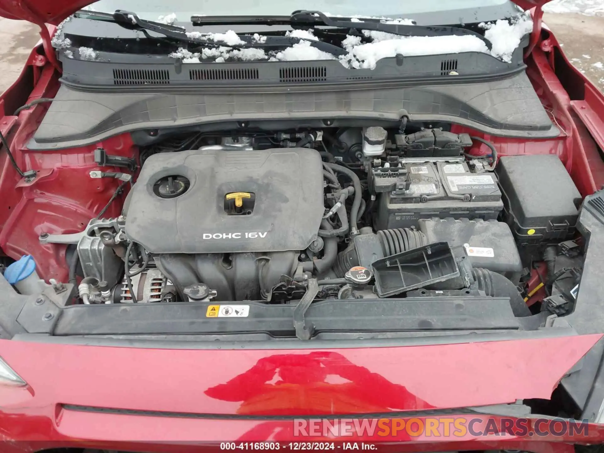 10 fotografías del automóvil dañado KM8K12AA8KU316701 HYUNDAI KONA 2019