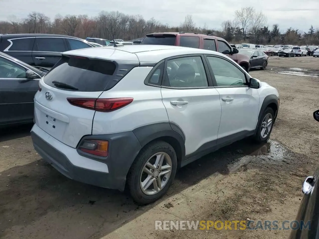 3 fotografías del automóvil dañado KM8K12AA8KU318299 HYUNDAI KONA 2019