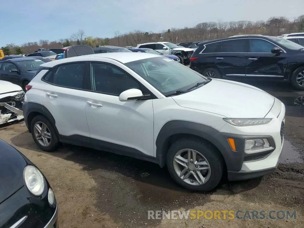 4 fotografías del automóvil dañado KM8K12AA8KU318299 HYUNDAI KONA 2019