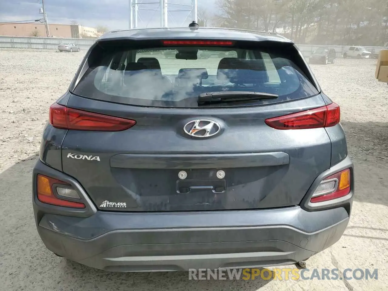 6 fotografías del automóvil dañado KM8K12AA9KU295776 HYUNDAI KONA 2019