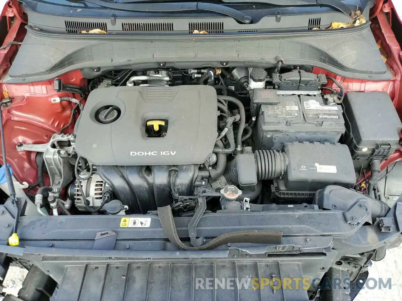 11 fotografías del automóvil dañado KM8K12AA9KU308509 HYUNDAI KONA 2019