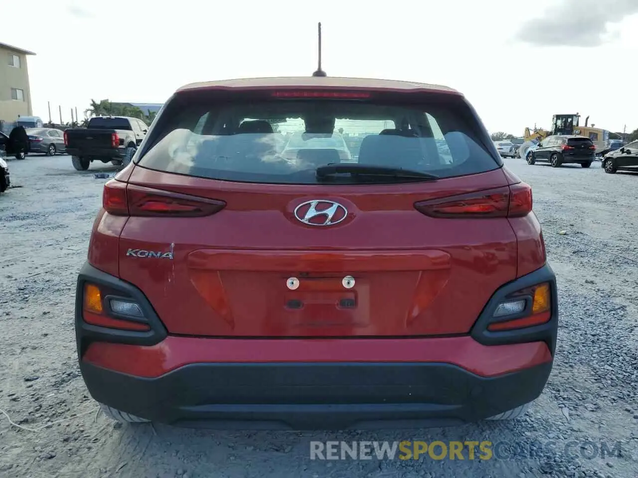6 fotografías del automóvil dañado KM8K12AA9KU308509 HYUNDAI KONA 2019