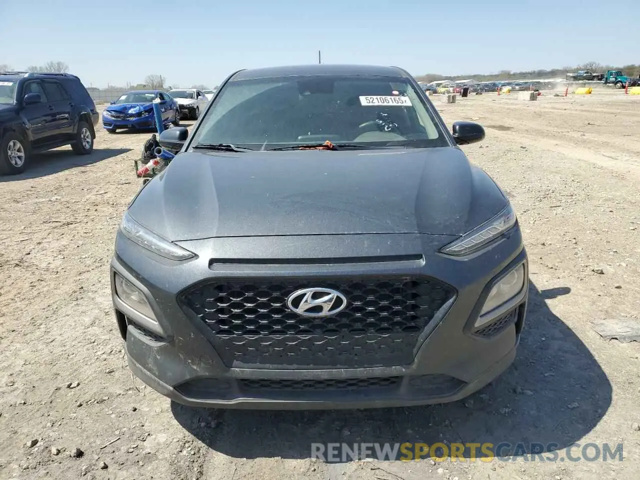 5 fotografías del automóvil dañado KM8K12AAXKU199056 HYUNDAI KONA 2019