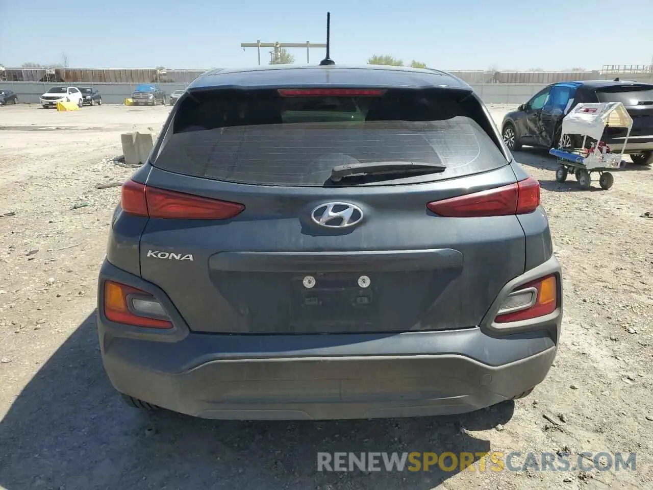 6 fotografías del automóvil dañado KM8K12AAXKU199056 HYUNDAI KONA 2019