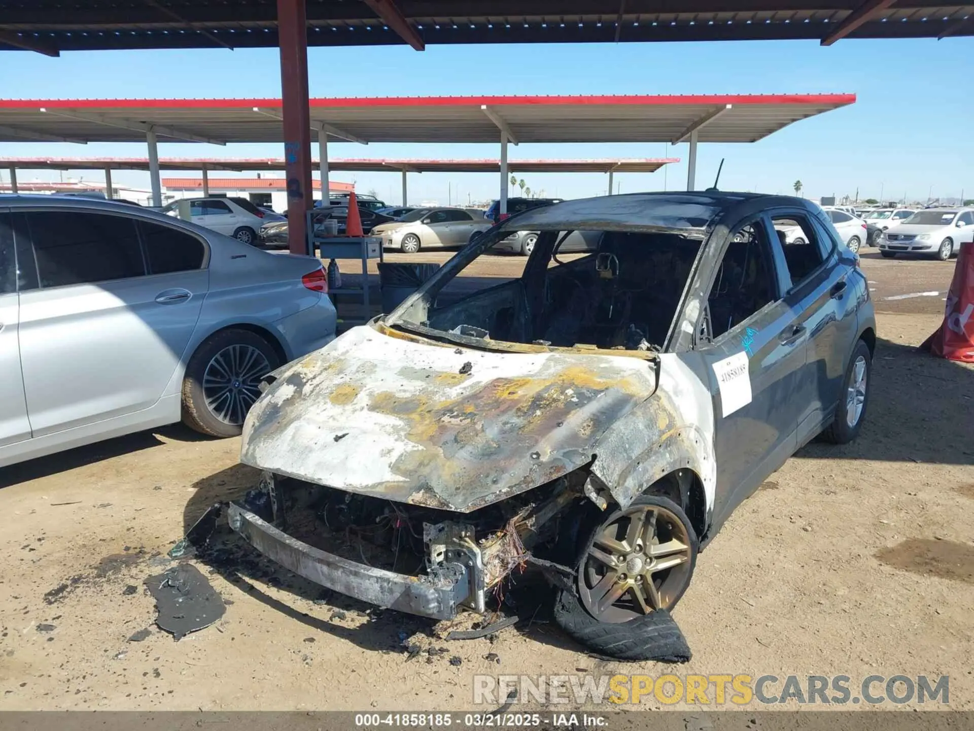 2 fotografías del automóvil dañado KM8K12AAXKU259742 HYUNDAI KONA 2019