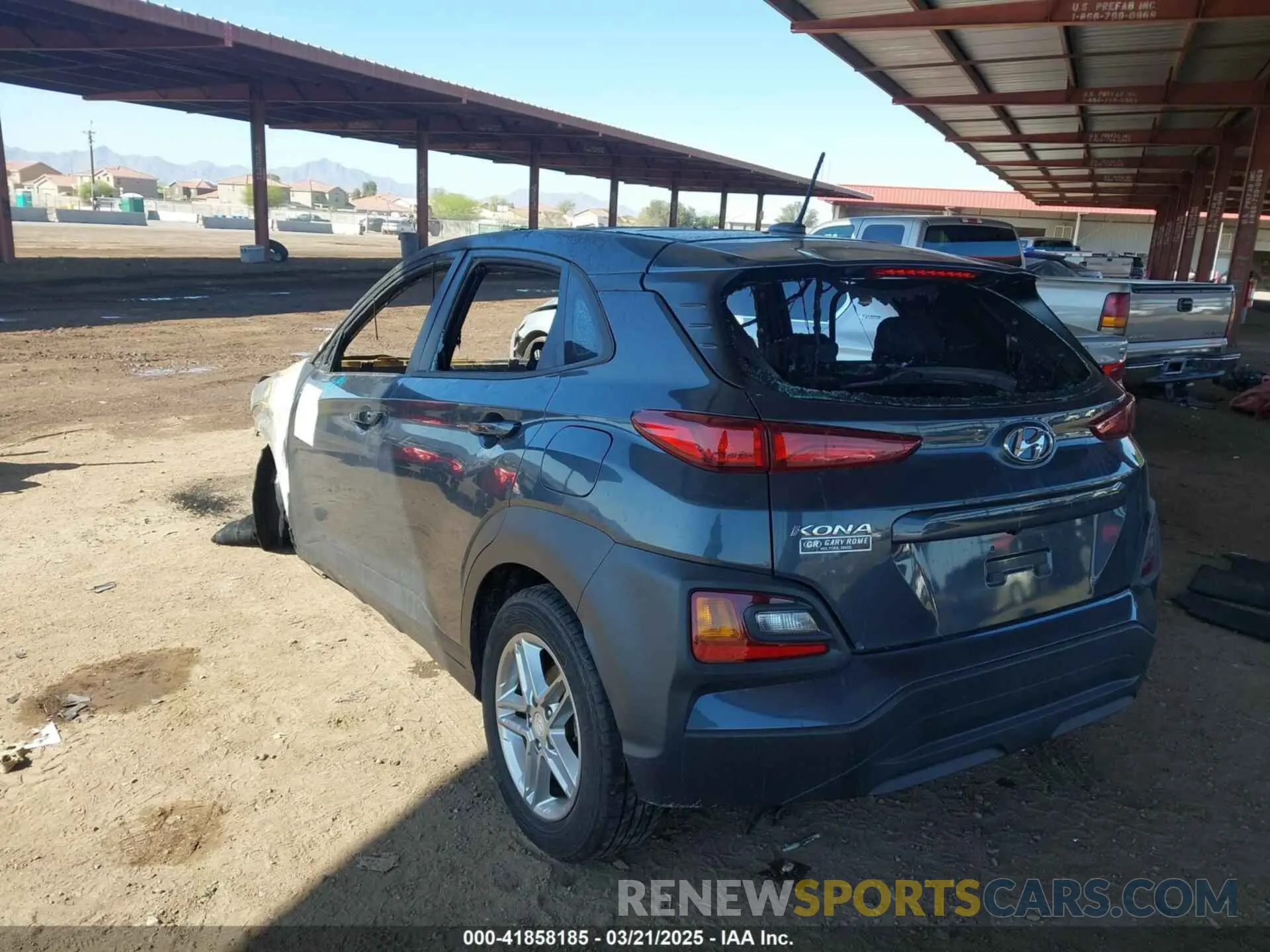 3 fotografías del automóvil dañado KM8K12AAXKU259742 HYUNDAI KONA 2019