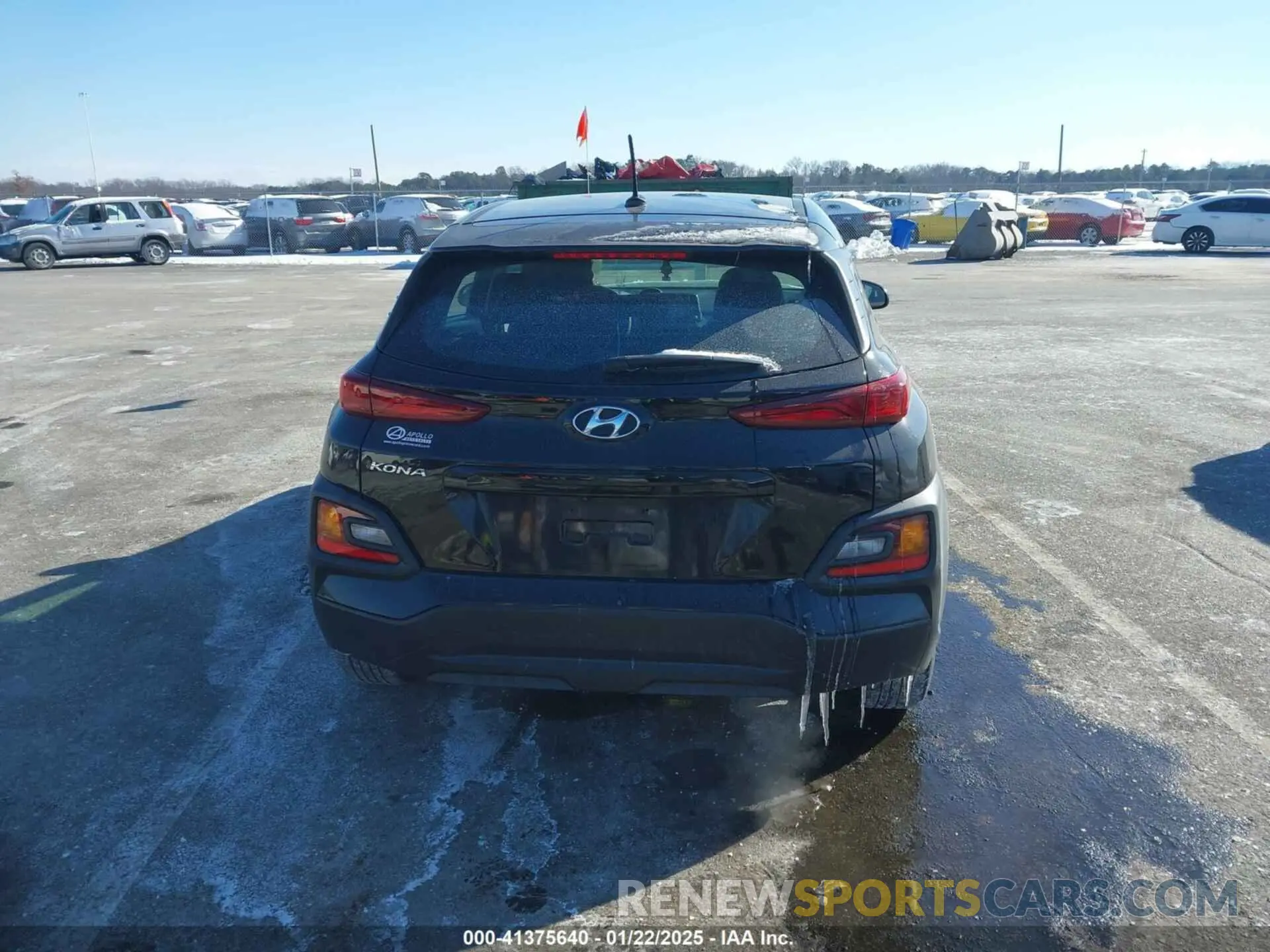 15 fotografías del automóvil dañado KM8K12AAXKU339266 HYUNDAI KONA 2019