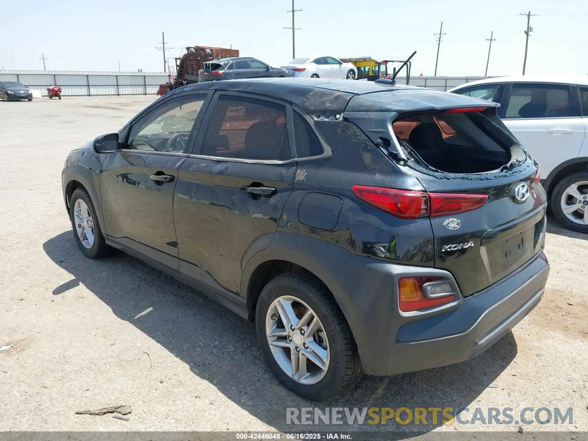 3 fotografías del automóvil dañado KM8K1CAA0KU292500 HYUNDAI KONA 2019
