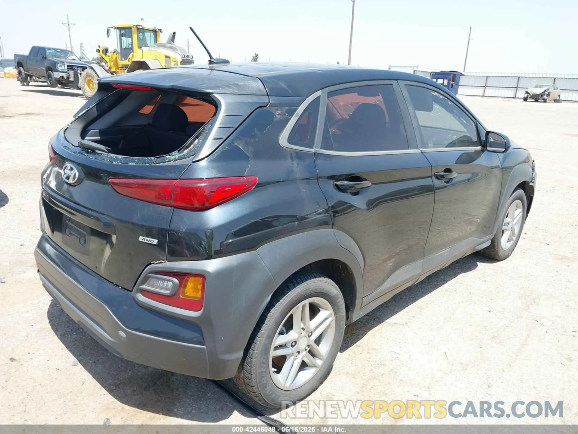 4 fotografías del automóvil dañado KM8K1CAA0KU292500 HYUNDAI KONA 2019
