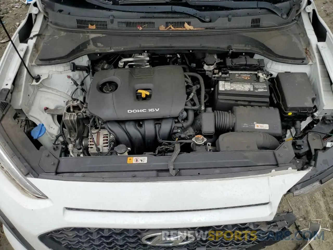 12 fotografías del automóvil dañado KM8K1CAA1KU308753 HYUNDAI KONA 2019