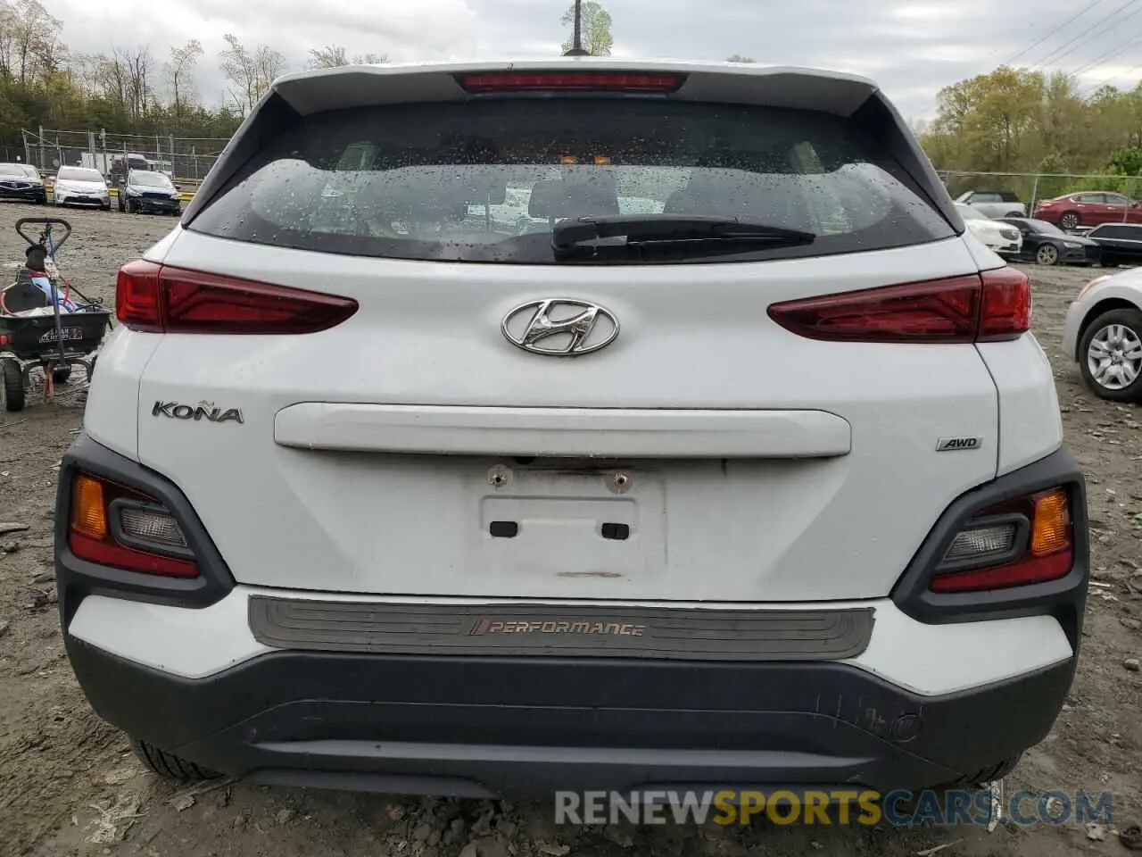 6 fotografías del automóvil dañado KM8K1CAA1KU308753 HYUNDAI KONA 2019