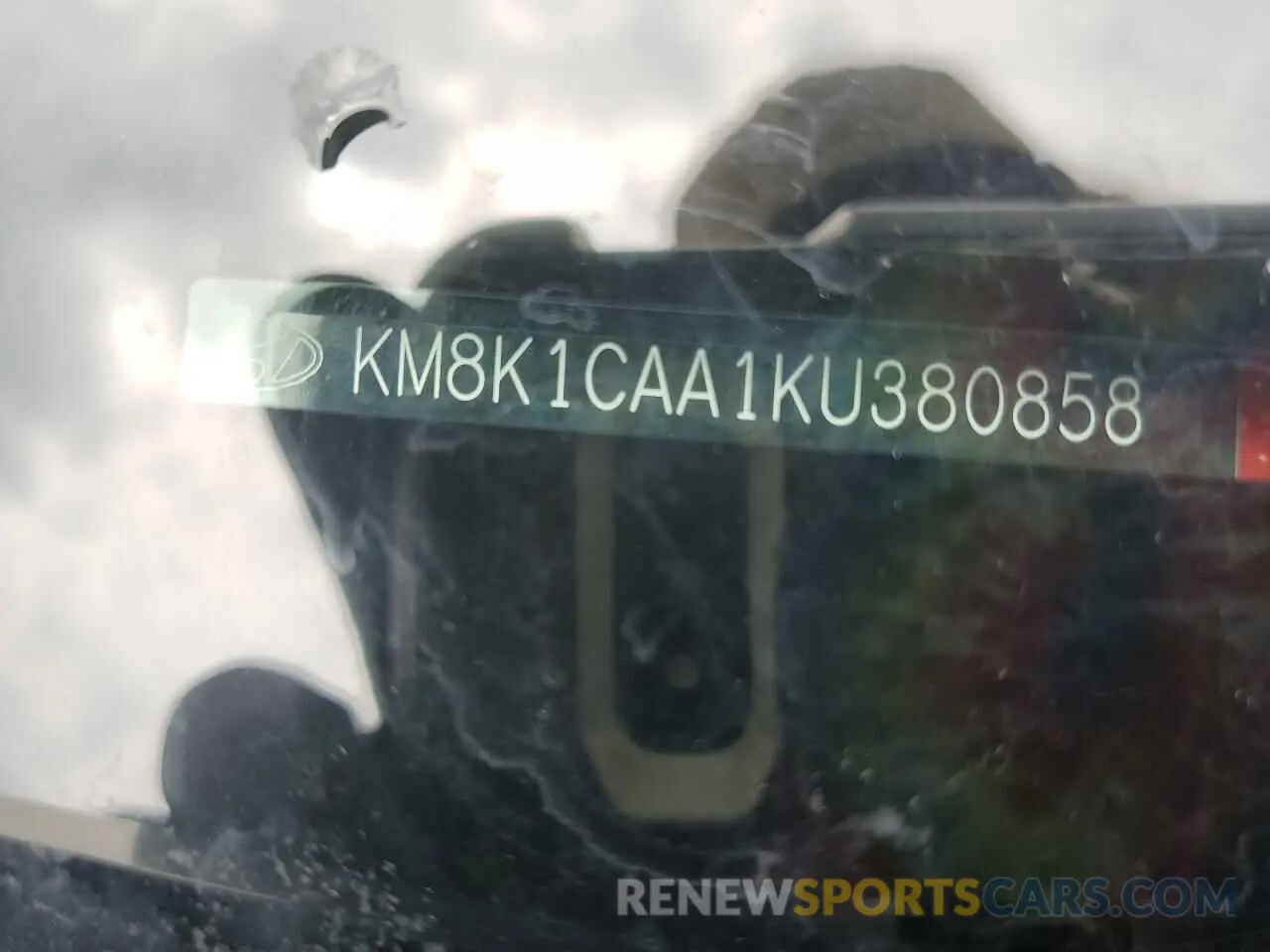 14 fotografías del automóvil dañado KM8K1CAA1KU380858 HYUNDAI KONA 2019