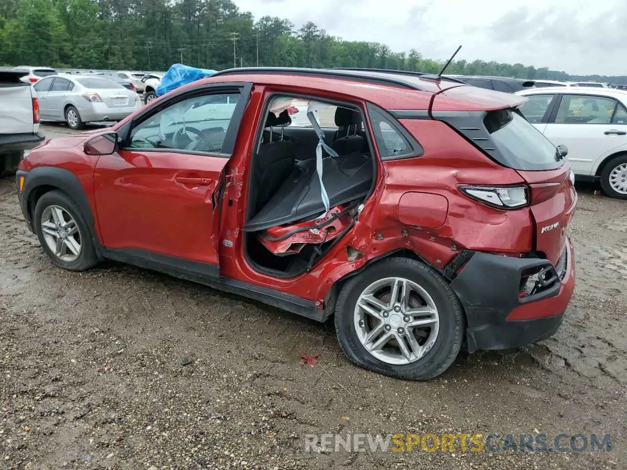 2 fotografías del automóvil dañado KM8K1CAA1KU380858 HYUNDAI KONA 2019