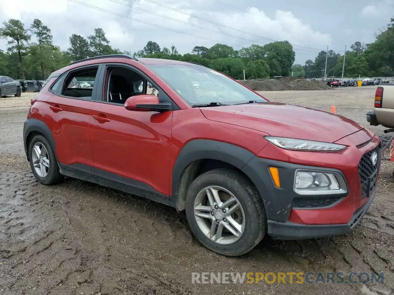 4 fotografías del automóvil dañado KM8K1CAA1KU380858 HYUNDAI KONA 2019
