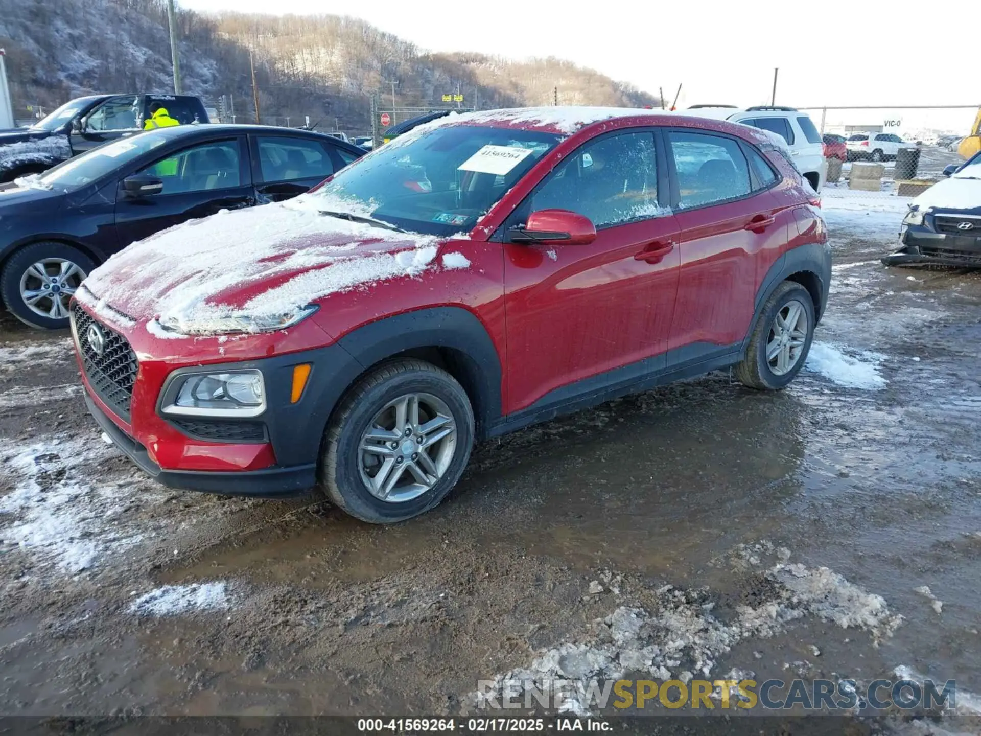 2 fotografías del automóvil dañado KM8K1CAA2KU352874 HYUNDAI KONA 2019