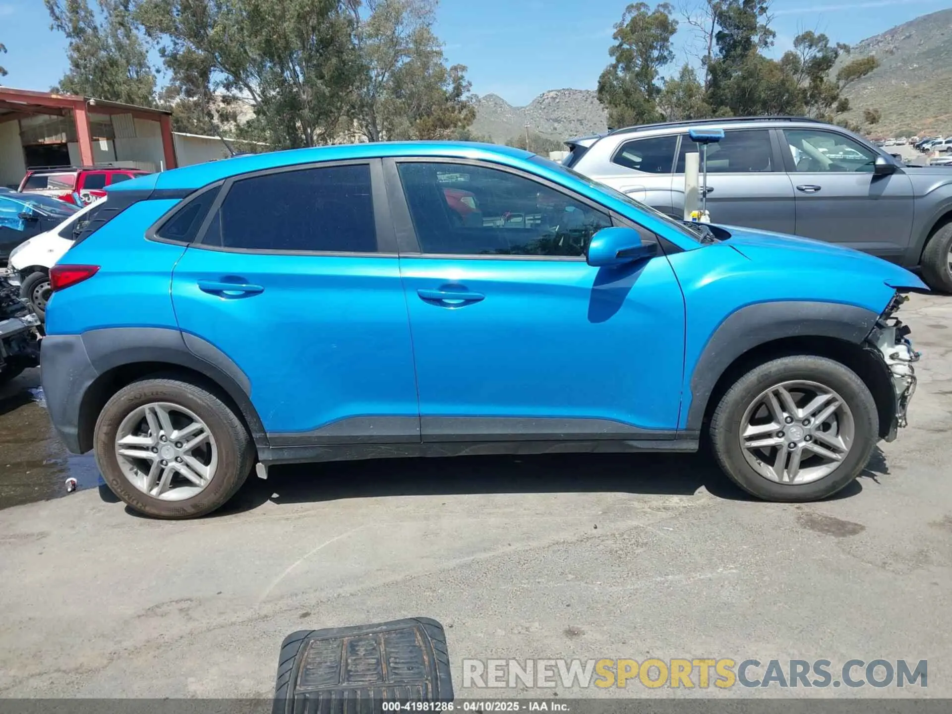 14 fotografías del automóvil dañado KM8K1CAA4KU274937 HYUNDAI KONA 2019