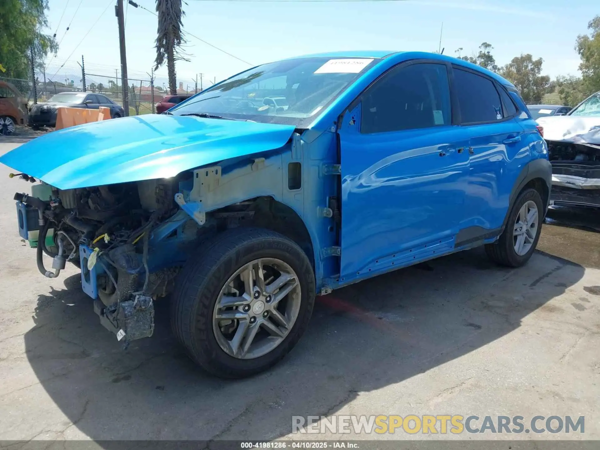 2 fotografías del automóvil dañado KM8K1CAA4KU274937 HYUNDAI KONA 2019
