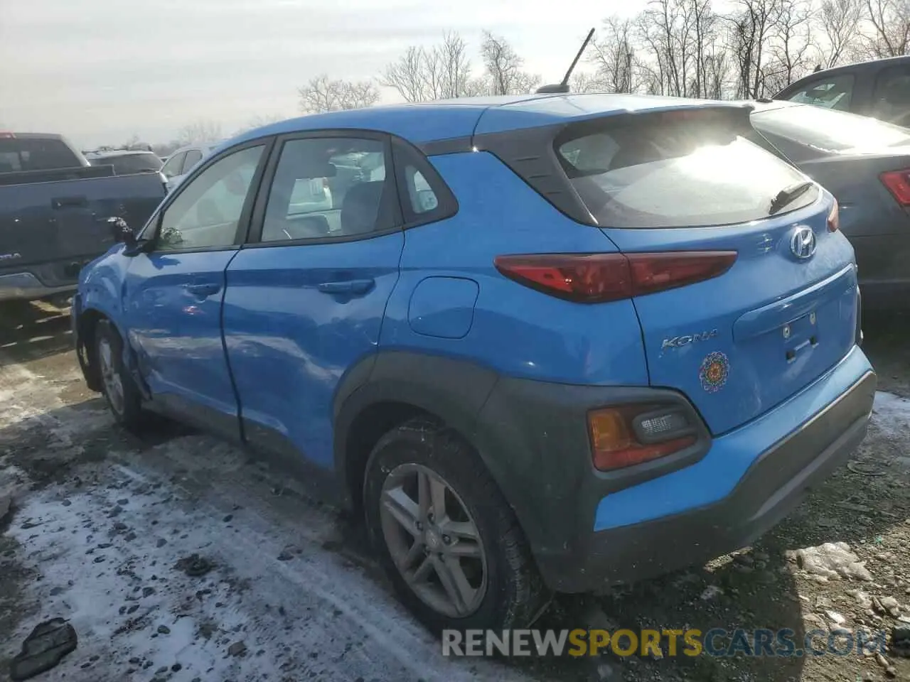 2 fotografías del automóvil dañado KM8K1CAA5KU274817 HYUNDAI KONA 2019