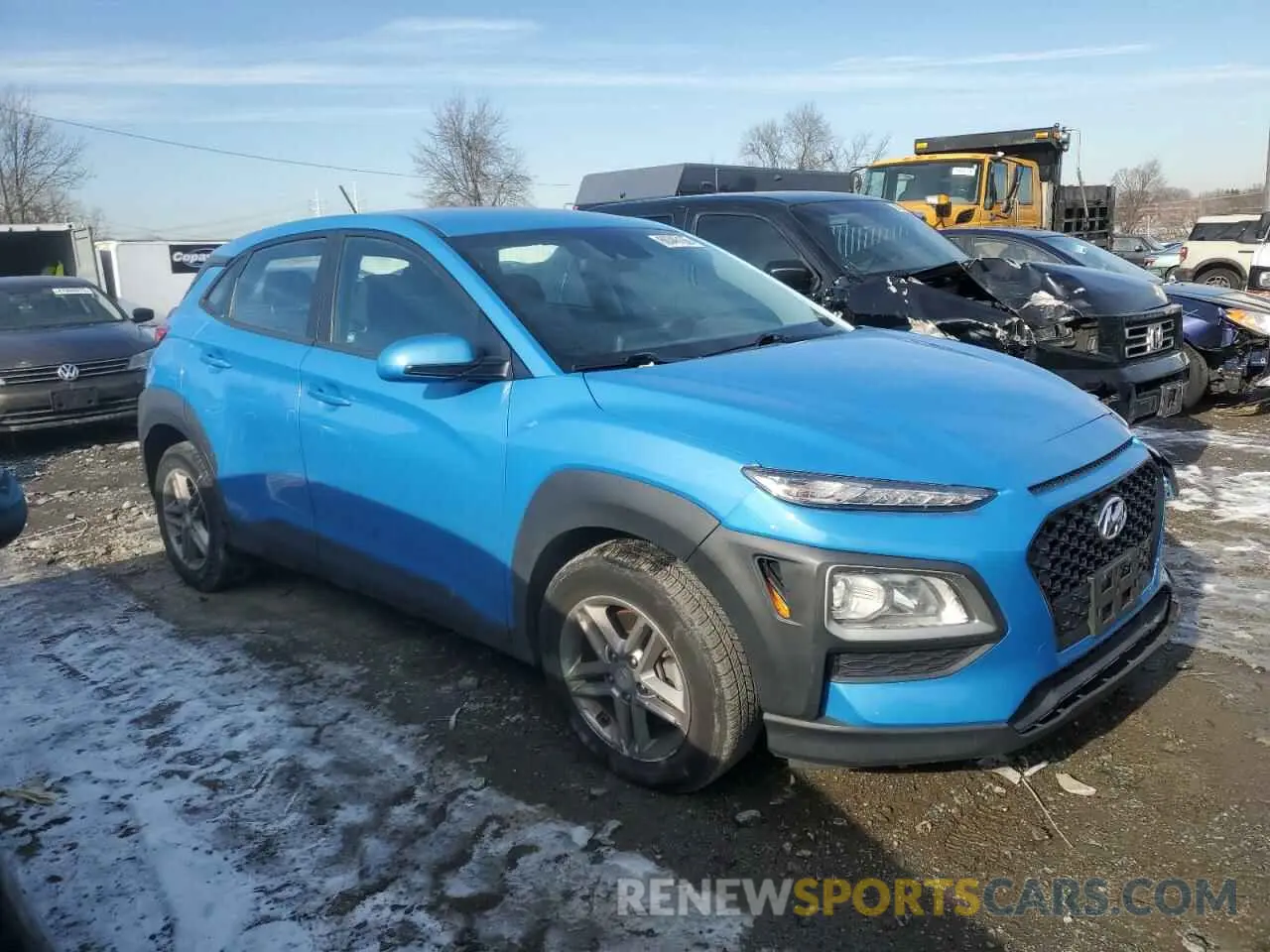 4 fotografías del automóvil dañado KM8K1CAA5KU274817 HYUNDAI KONA 2019