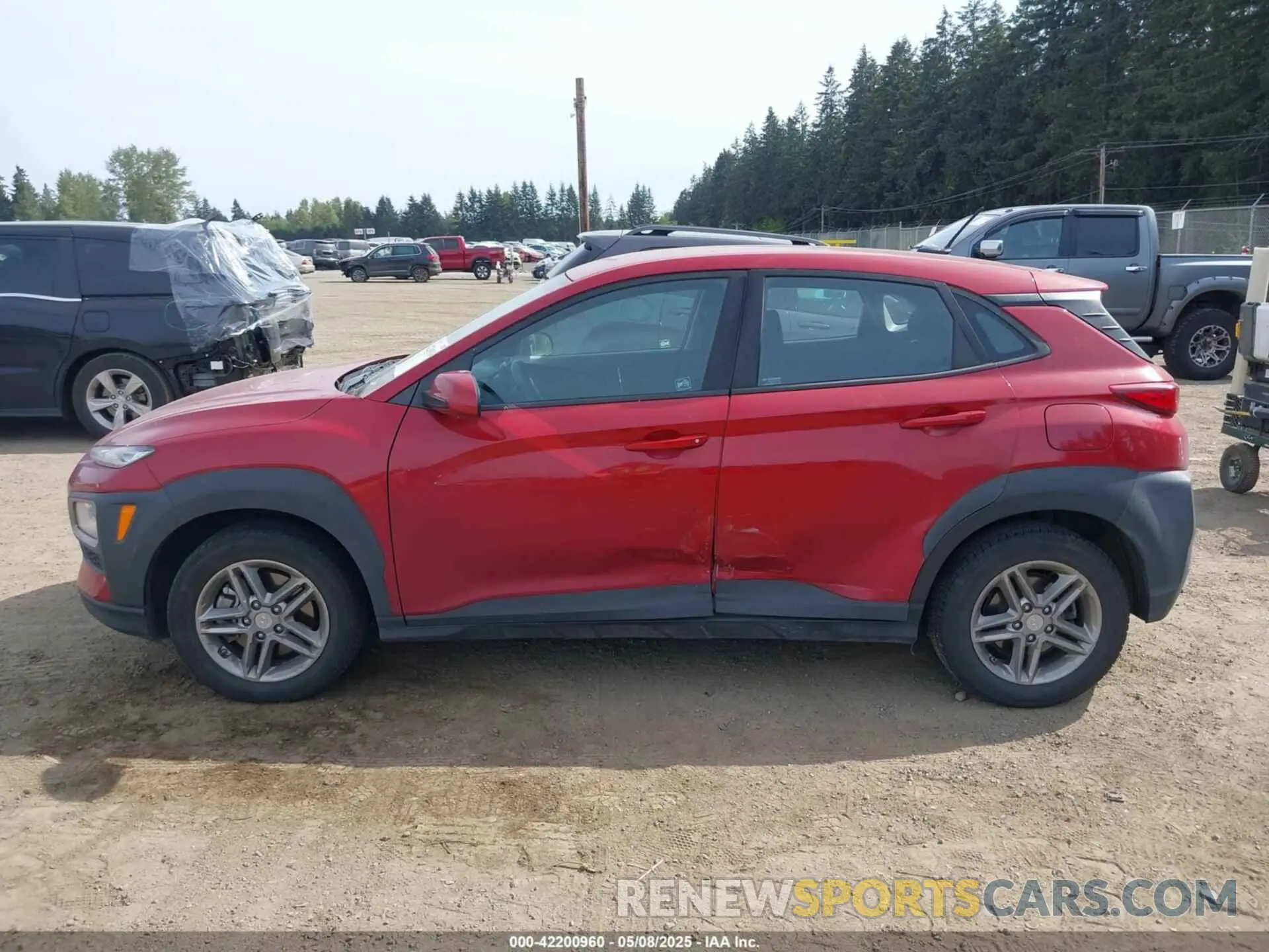 14 fotografías del automóvil dañado KM8K1CAA6KU275281 HYUNDAI KONA 2019