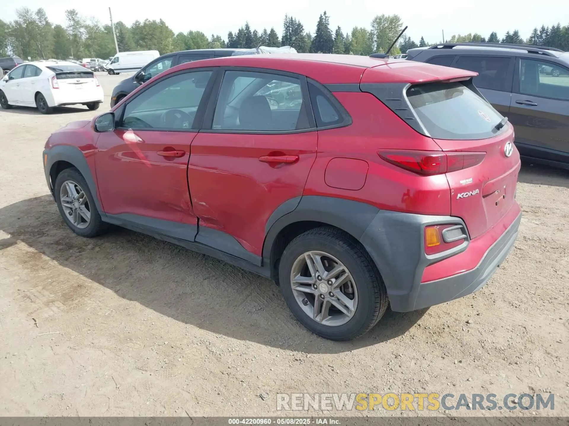 3 fotografías del automóvil dañado KM8K1CAA6KU275281 HYUNDAI KONA 2019