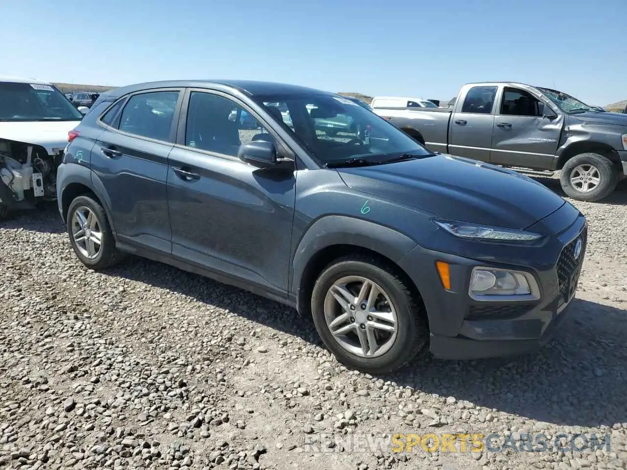 4 fotografías del automóvil dañado KM8K1CAA6KU292890 HYUNDAI KONA 2019
