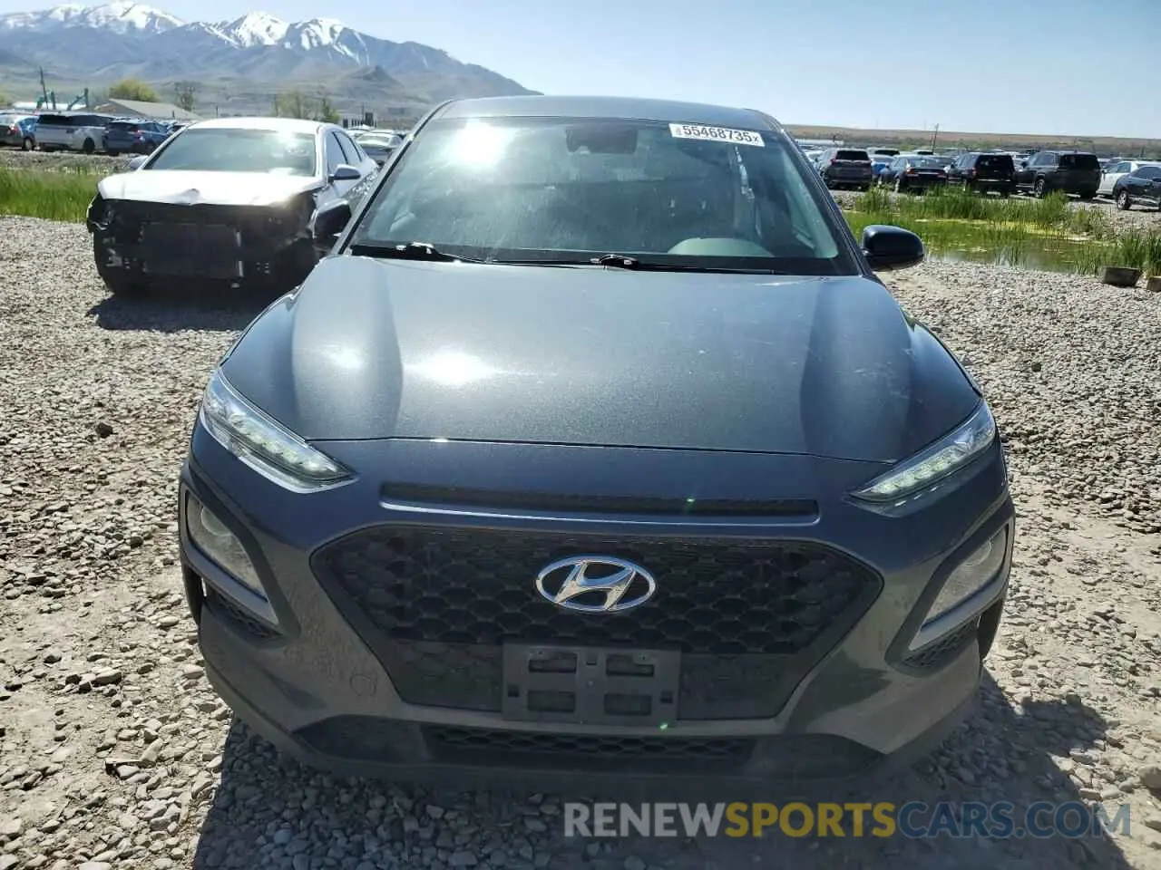 5 fotografías del automóvil dañado KM8K1CAA6KU292890 HYUNDAI KONA 2019