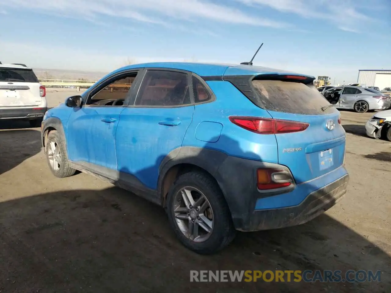 2 fotografías del automóvil dañado KM8K1CAA6KU345619 HYUNDAI KONA 2019