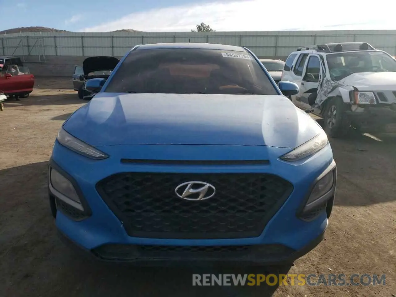 5 fotografías del automóvil dañado KM8K1CAA6KU345619 HYUNDAI KONA 2019