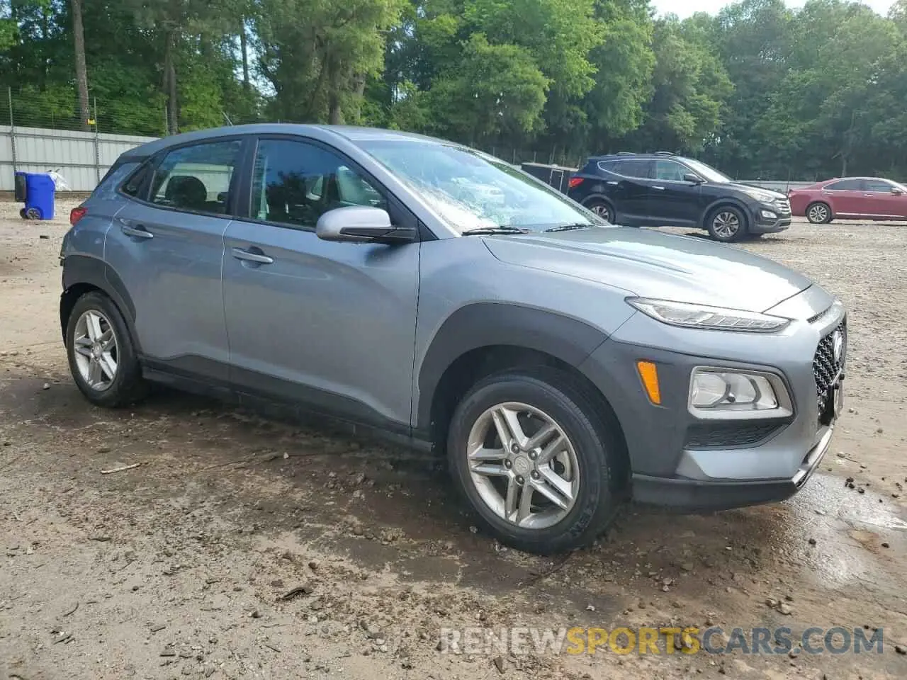 4 fotografías del automóvil dañado KM8K1CAA7KU292848 HYUNDAI KONA 2019