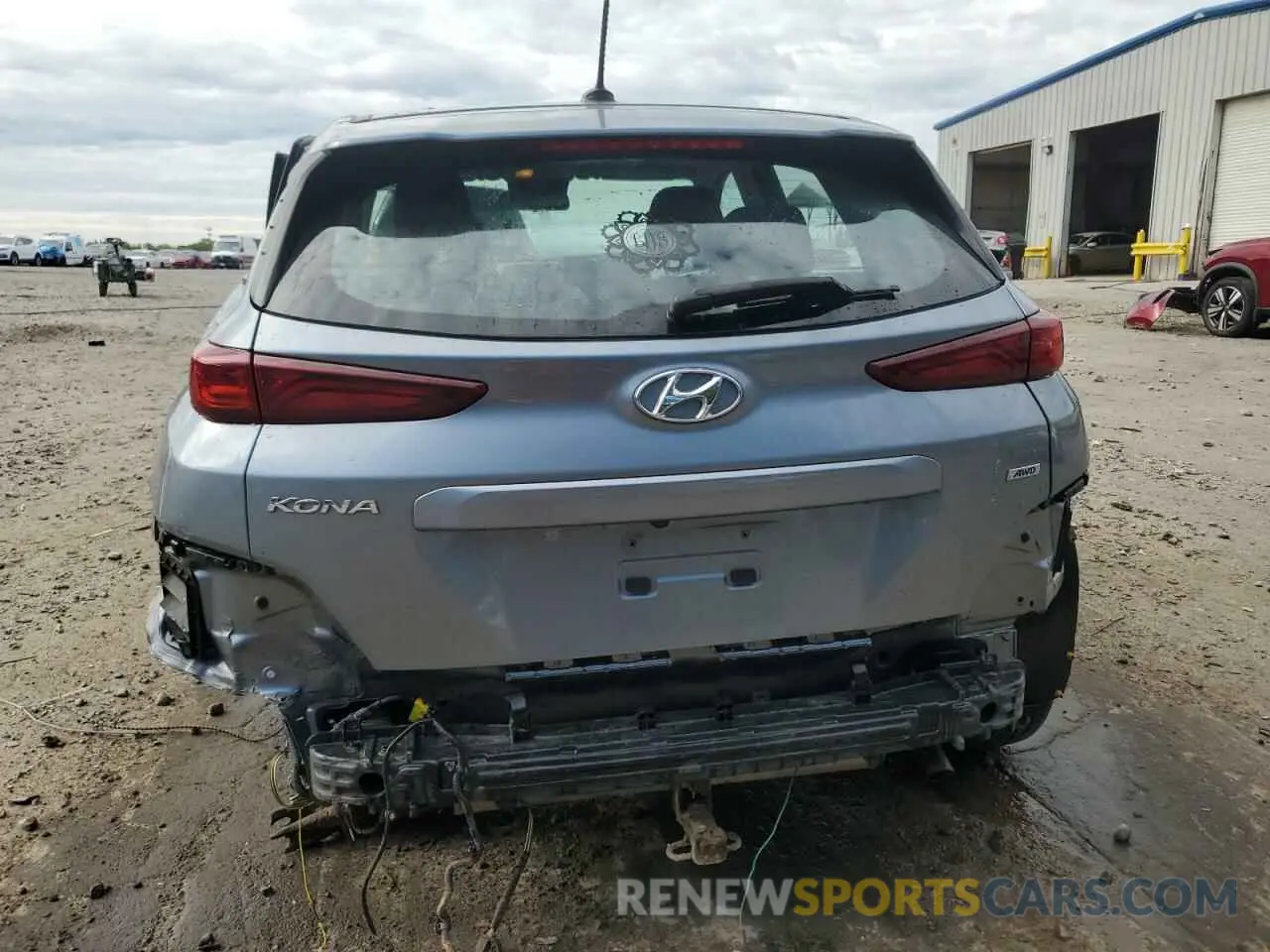 6 fotografías del automóvil dañado KM8K1CAA7KU292848 HYUNDAI KONA 2019