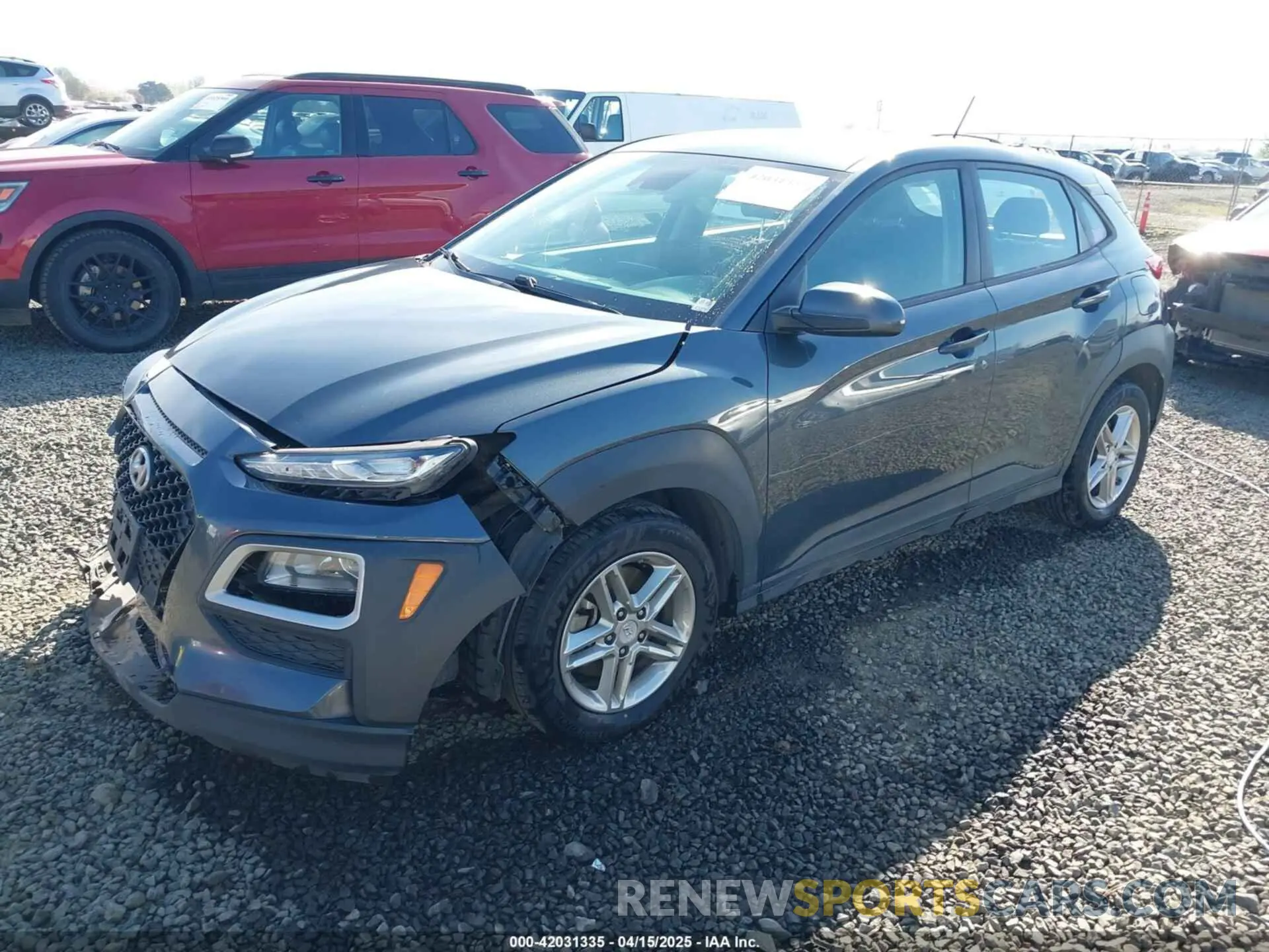 2 fotografías del automóvil dañado KM8K1CAA8KU288114 HYUNDAI KONA 2019