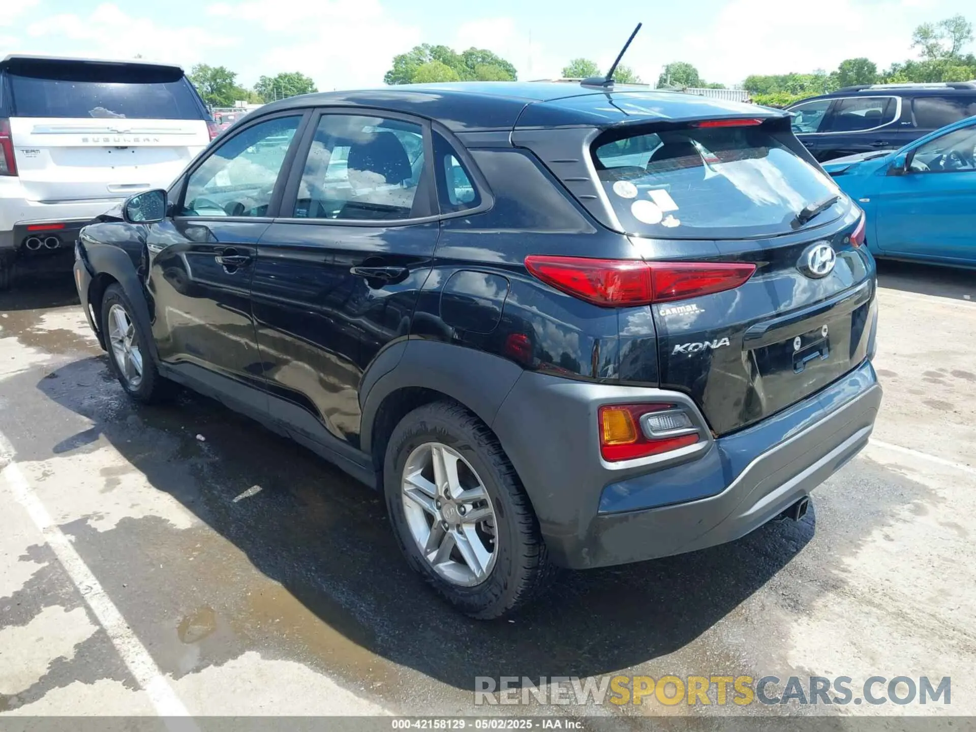 3 fotografías del automóvil dañado KM8K1CAA8KU291059 HYUNDAI KONA 2019