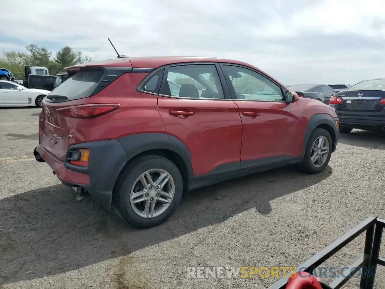 3 fotografías del automóvil dañado KM8K1CAA8KU358159 HYUNDAI KONA 2019