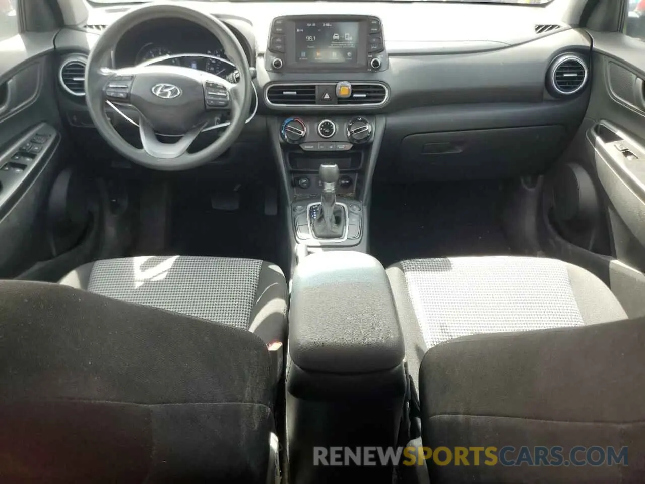 8 fotografías del automóvil dañado KM8K1CAA8KU358159 HYUNDAI KONA 2019