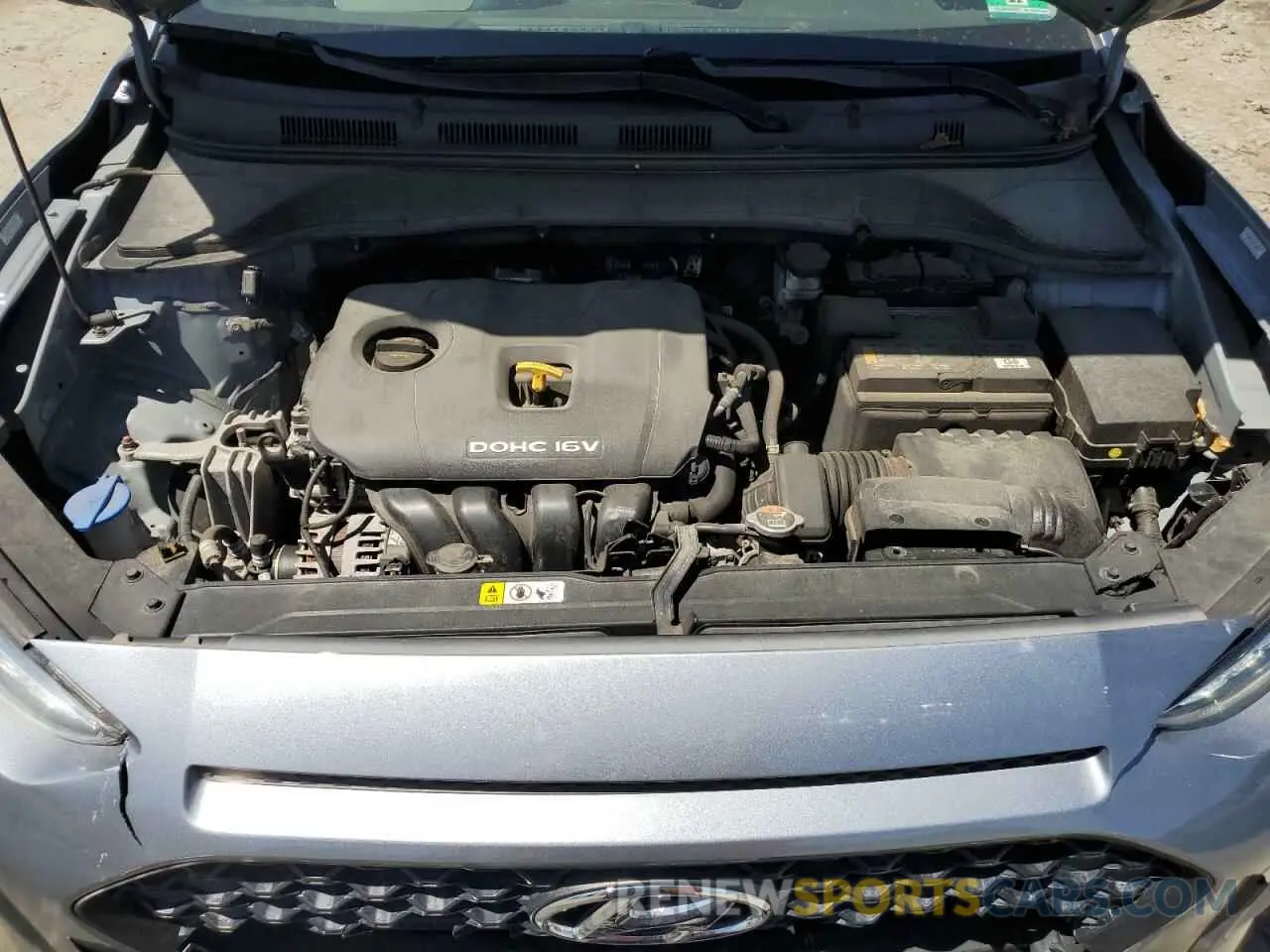 11 fotografías del automóvil dañado KM8K22AA1KU195247 HYUNDAI KONA 2019