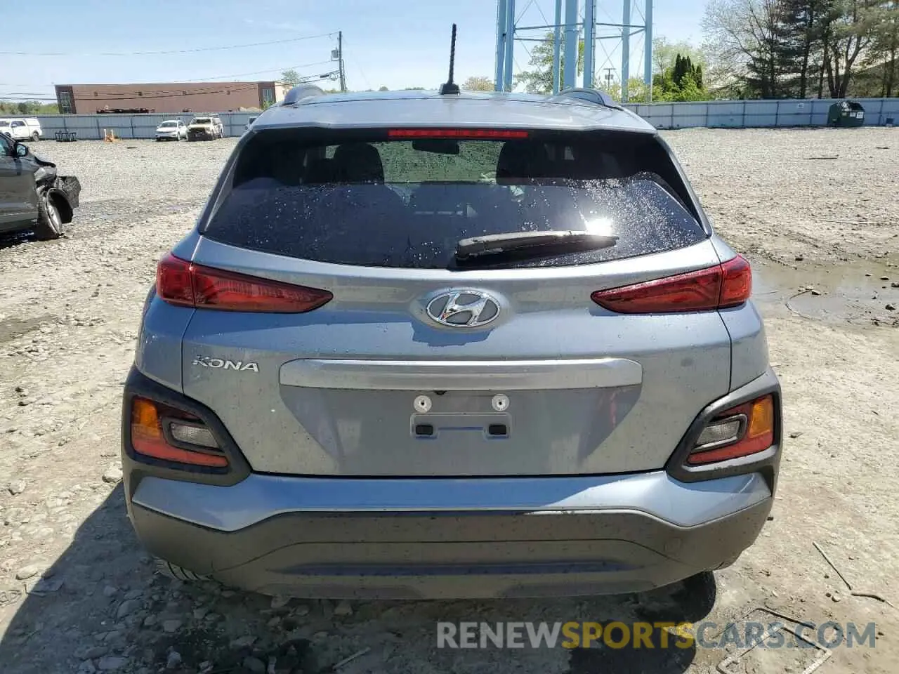 6 fotografías del automóvil dañado KM8K22AA1KU195247 HYUNDAI KONA 2019